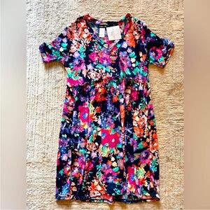 Erimish Vibrant Floral Kids Dress - Multicolor